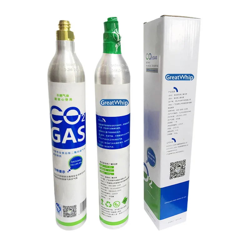 Greatwhp Aluminium CO2 Gas Bottles 0.6L CO2 Gas Bottle