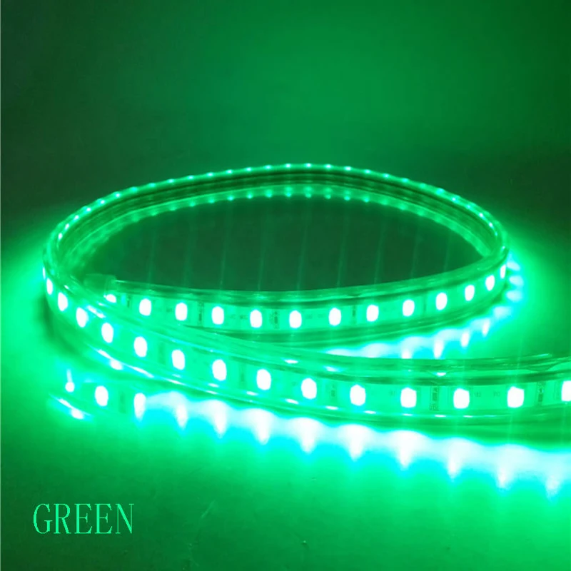  Умные световые полосы 220 в 100 м декоративная светодиодная SMD 5050 RGB синяя желтая гибкая Водонепроницаемая лента