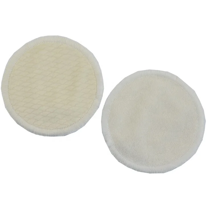 High Quality Reusable Cotton Make Up Remover Pads washable 2 layers Bamboo terry Fiber  make up remover Pads