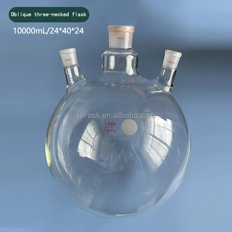 ASK Manufacture 50 100 250 500mL 1-50L Three Mouths Necked Round Bottom Flask