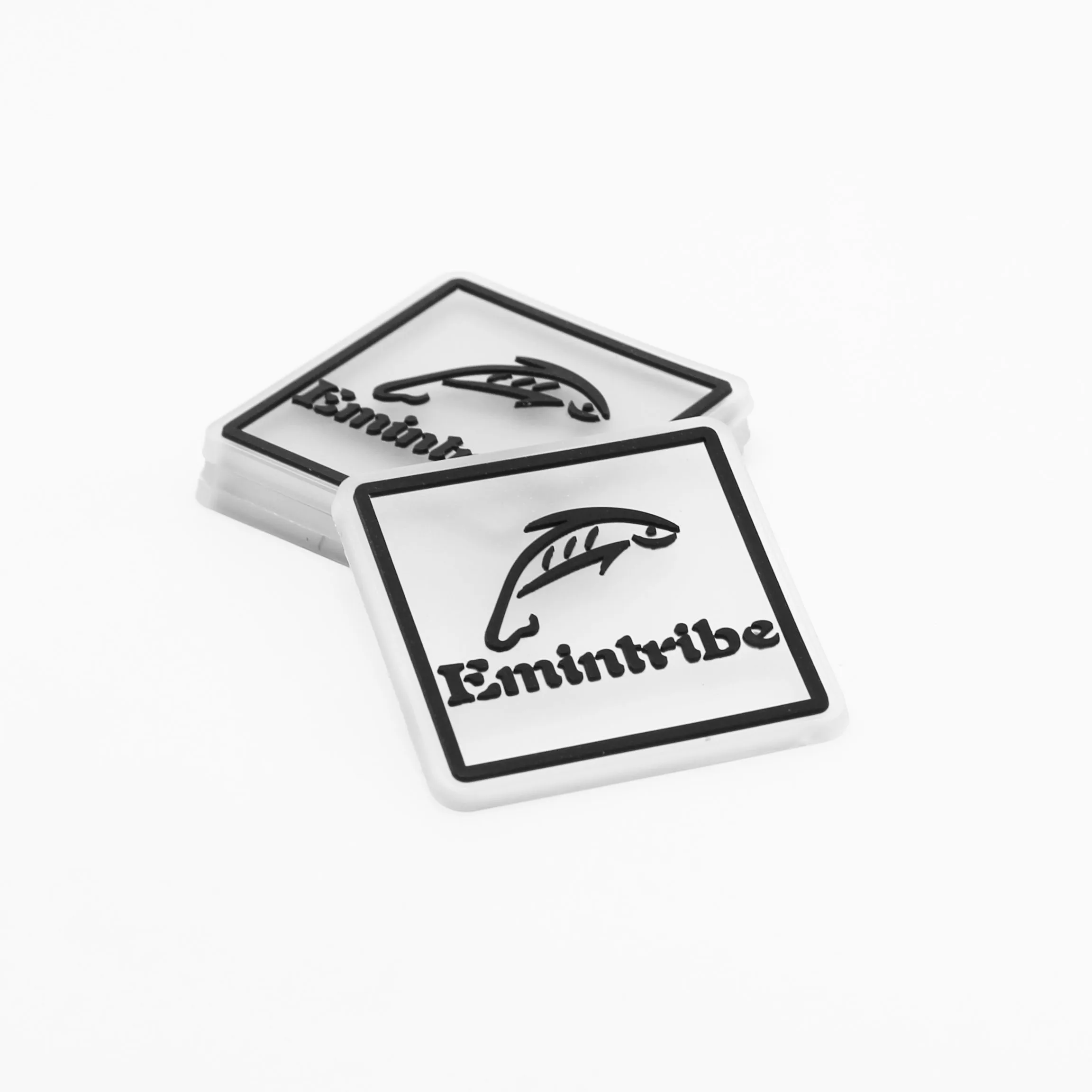 Promotional 3d Silicon Logo Embossed PVC Rubber Labels For Clothing