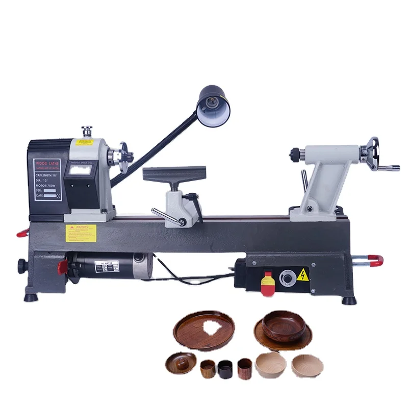750W Heavy-duty Upgraded Household Woodworking Lathe for Turning