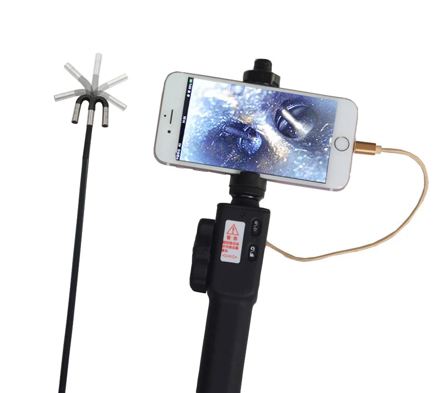 2-Way 5.5mm Articulating Portable Endoscope Video Borescope ForIndustrial   Auto maintenance Automotive Use