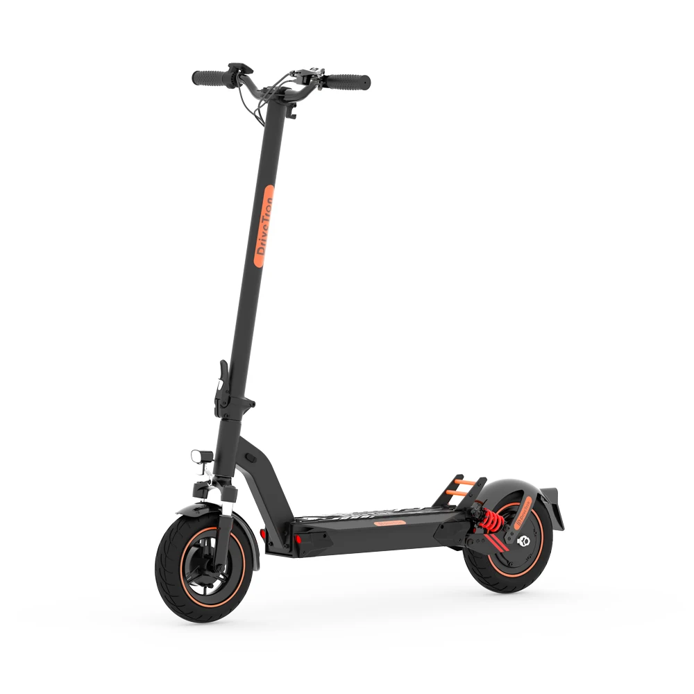 DriveTron Factory Direct 10inch 40kmh Long Range Double Suspension Adult Foldable Electric Scooter 500w