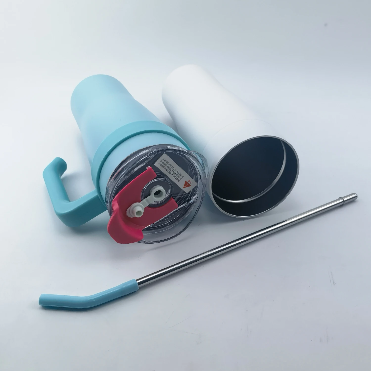 Wholesale stainless steel double wall tumbler travel mug cup 40oz with handle with lids