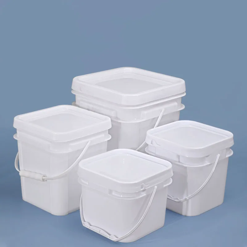 Manufactures Bucket Plastic With Lid Empty Square Hardware Parts Storage Container
