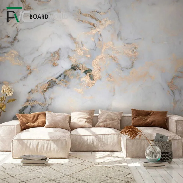 Xiting custom design 4x8 6mm colorful plastic pvc foam marble ceiling board pvc wall panel marble interior decoration modern