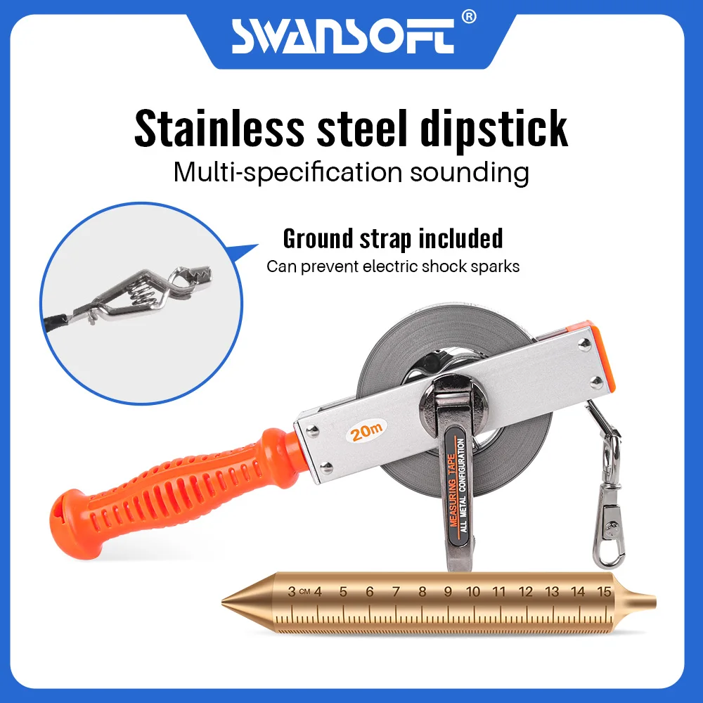 oil tank sounding tape used for oil tank depth gauging Metric and Inch 560g Brass Weight