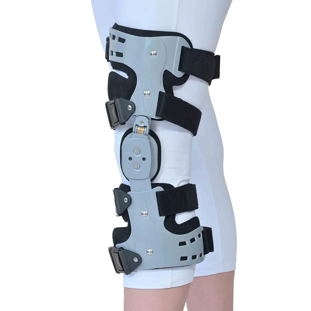 Medical Orthopedic Knee Joint Brace Support Joint Fixation Osteoarthritis Recovery Fracture ROM Knee Stabilizer for Pain Relief