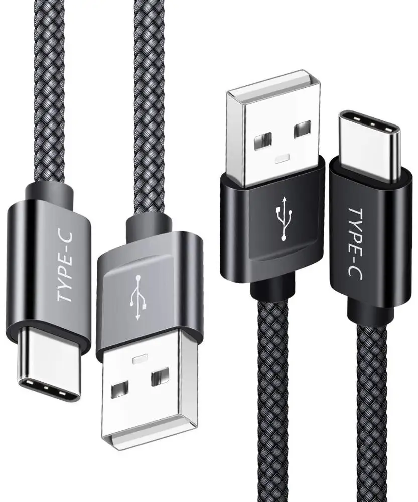 Кабель USB Type-C в нейлоновой оплетке для быстрой зарядки Samsung Galaxy S10 S9 S8 Plus