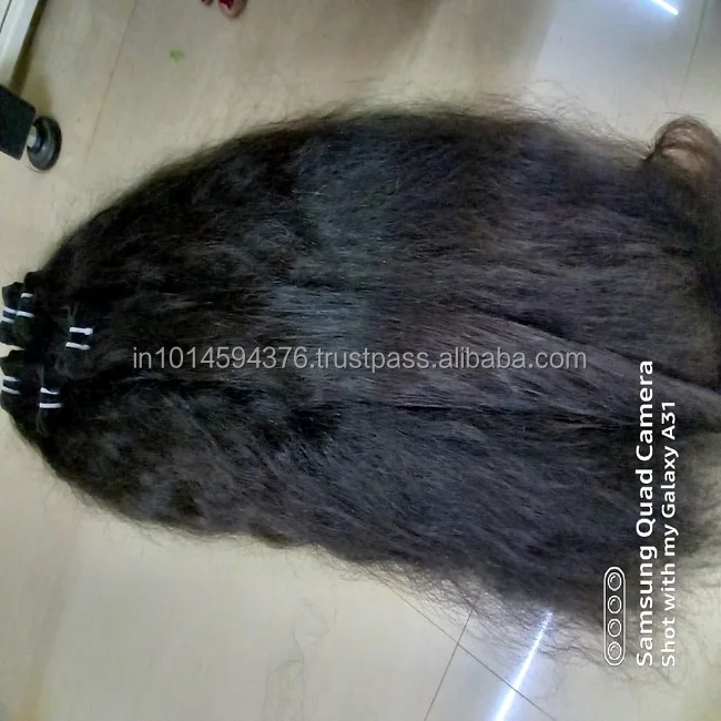 100% натуральные индийские человеческие прямые волосы оптом/натуральные блестящие необработанные для наращивания!