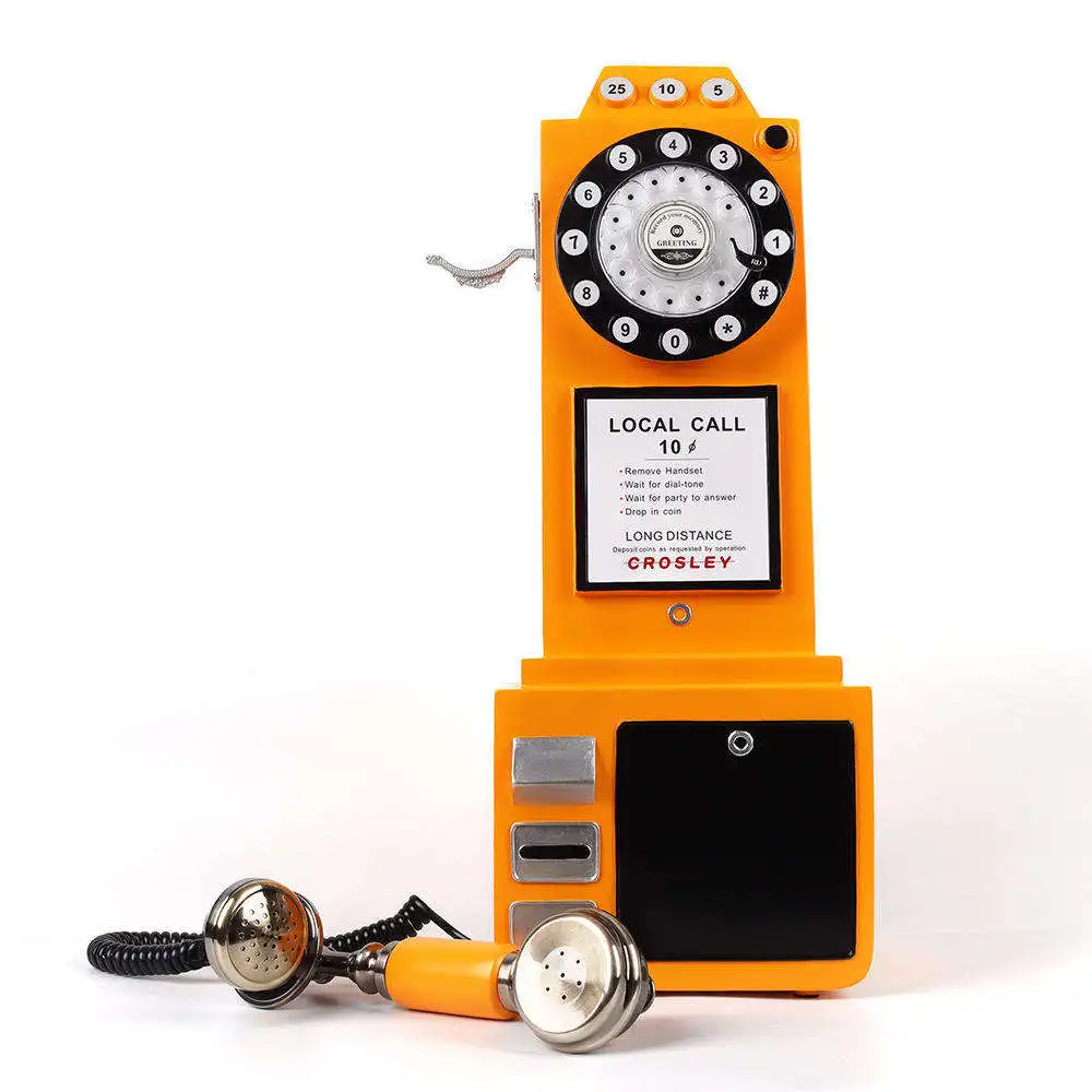 Hot Sell Rotary Vintage Dial Telephone Recorded Telephone Sets Retro Guestbook Audio