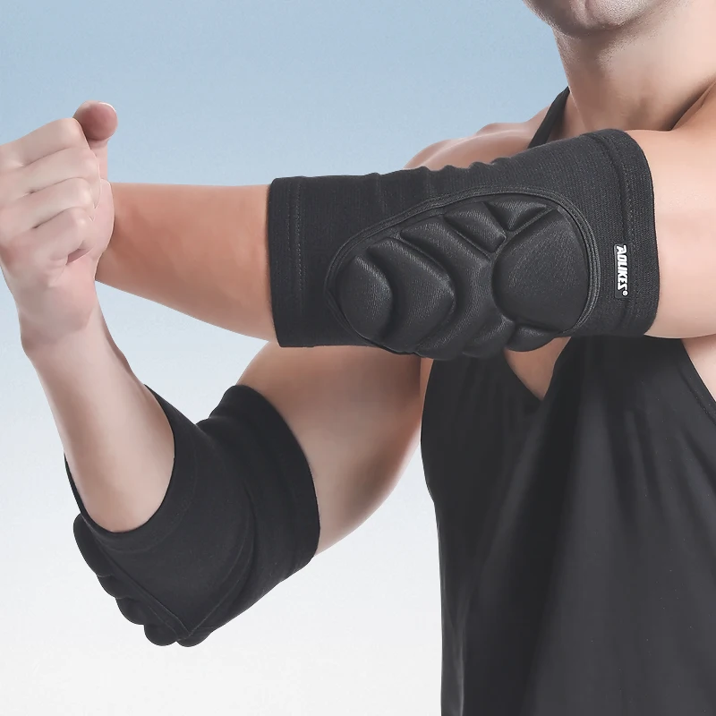 Aolikes Compression Sleeves Men Women Arm Sleeve Pad professional sports anti-collision EVA tactical elbow pads basketball
