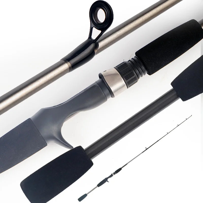 Wholesales Outdoor Sports 2-section Deep Sea Fiberglass Fishing Rod Tackle Carbon Fiber Spinning Casting Fishing Rod