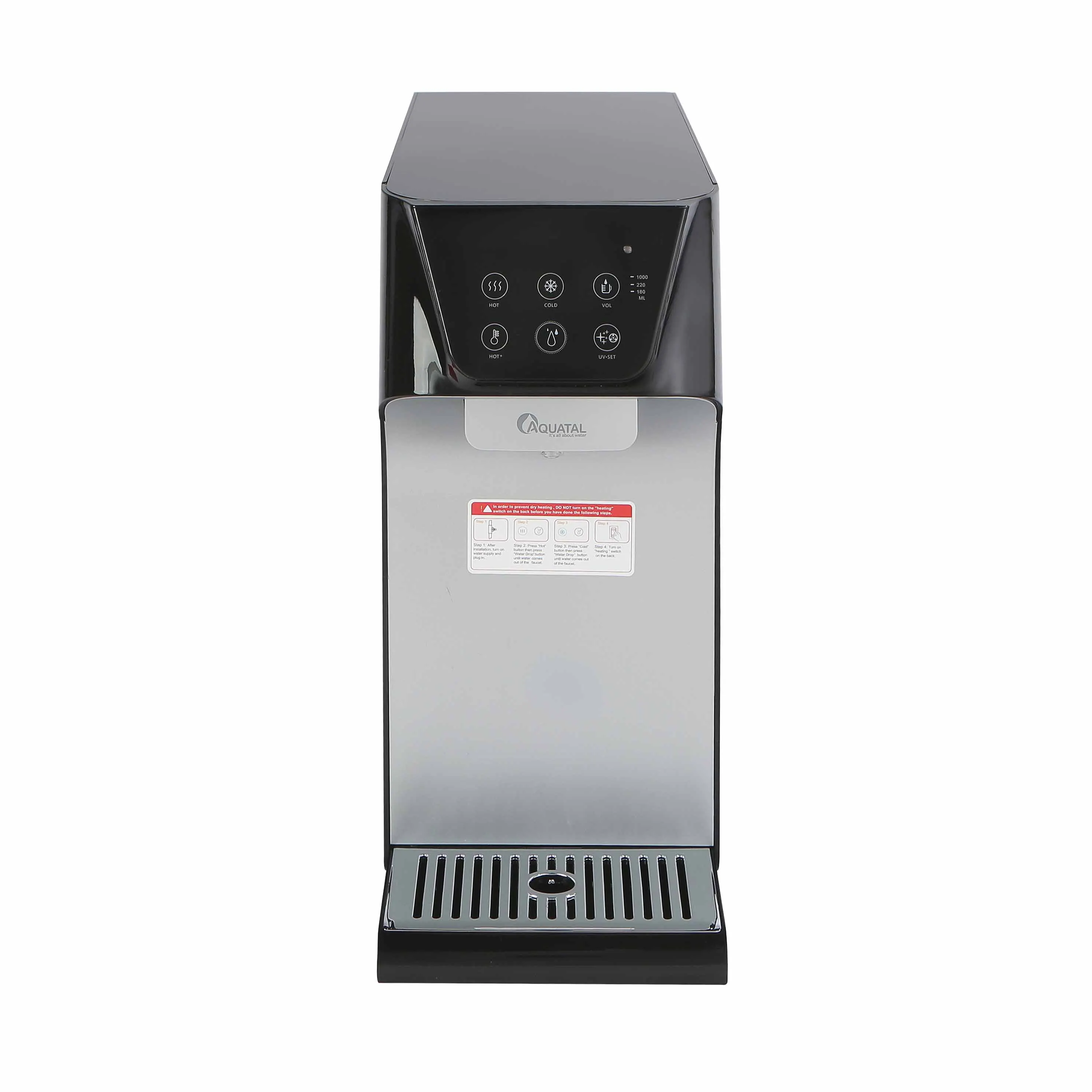 Puretal newest desktop hot and cold water purifier with UV lamp water dispenser