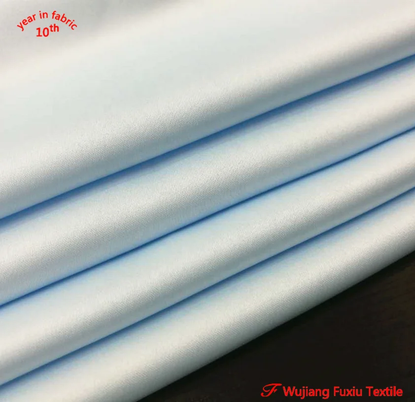 150--180gsm heavy evening dress 100% polyester bridal glitter wedding decoration satin fabric