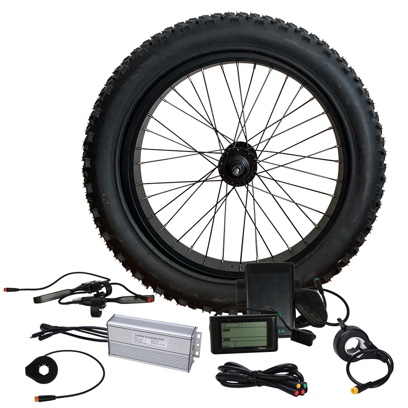 Wholesale 48V 1000w-8000w bike kit  bike electricebike conversion kit with 7 speed 13Ah battery brushless geared hub motor