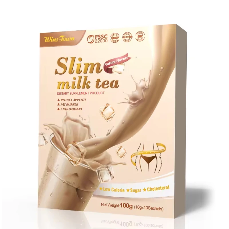 Private Label Organic Nature Flavor Slim Milk Tea Weight Loss Fat Burner Detox Tea Herb Slimming Milk Tea Bags