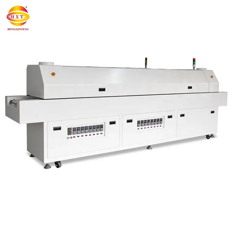 Machinery for electronic products Led 6 Warm Zone Single Rail reflow soldering machine Welding Equipment reflow oven