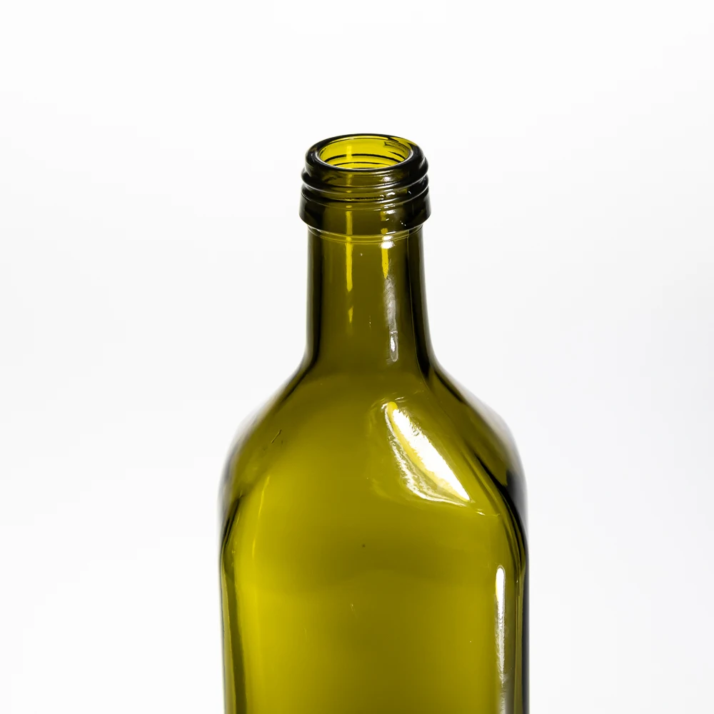 Food Grade 250Ml 500Ml 750Ml 1000Ml Square Amber Green Glass Bottle Coconut Oil Olive Oil Bottle