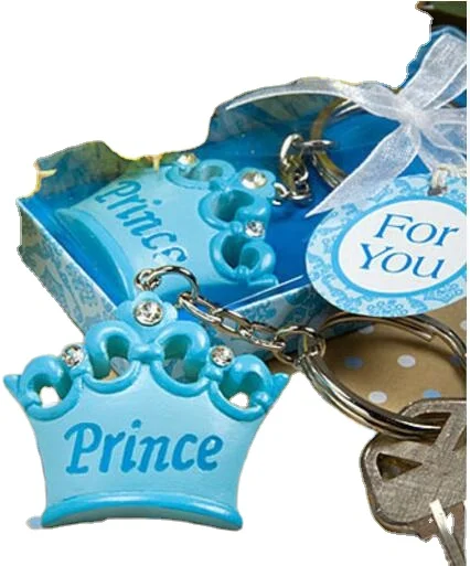 Wholesale acrylic crown keychain key ring keyholder for wedding