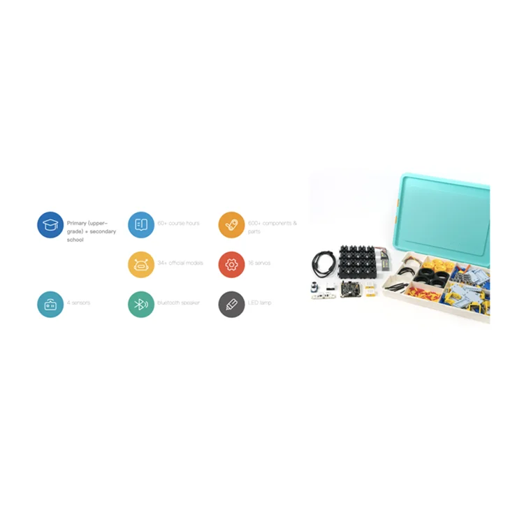 Low Moq Diy Building Block Robot Programmable Kids Educational Robotic Kit With Best Service Robotic Toys for Kids
