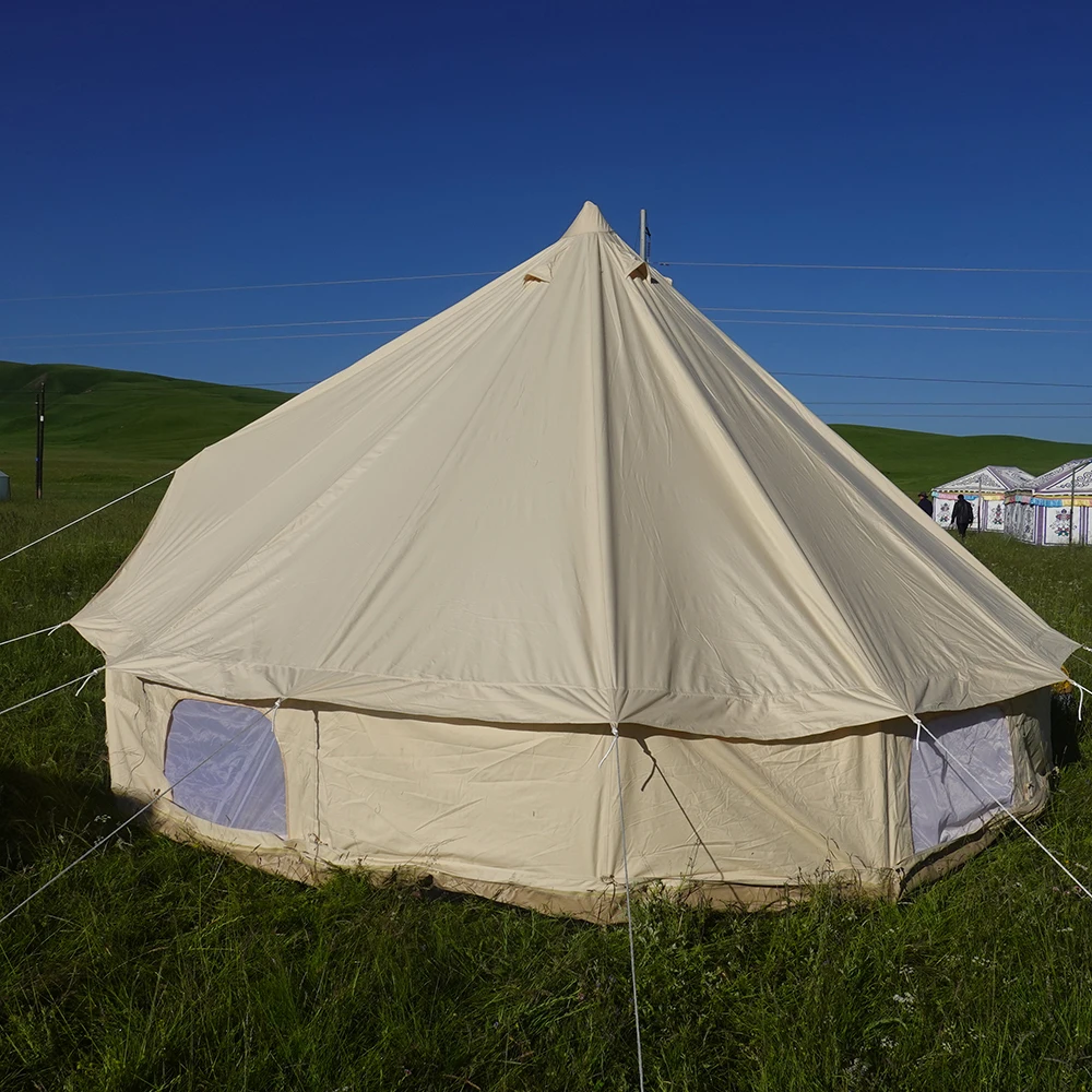 Waterproof Hunting Glamping Canvas Camping Tent Family 3M