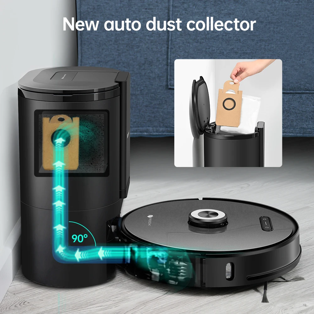 Proscenic M8Pro Intelligent Robot Vacuum Cleaner with automatic Dust Collector 2 in1 Vacuum Mop LDS 8.0 Lidar Navigation