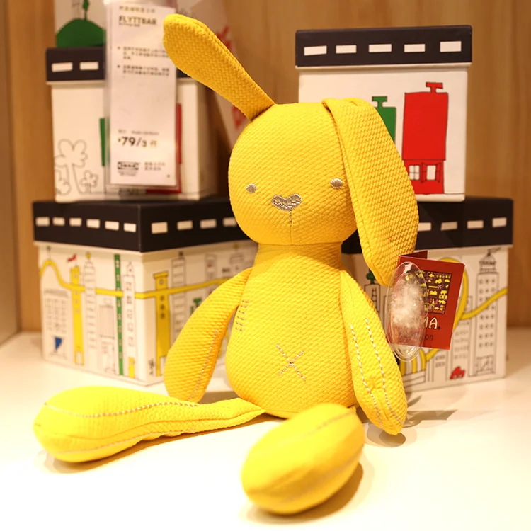 Cartoon stuffed Bunny animal toys Wholesale soft Long ears Plush Rabbit toy pretty gift Cute rabbit Plush doll for kids