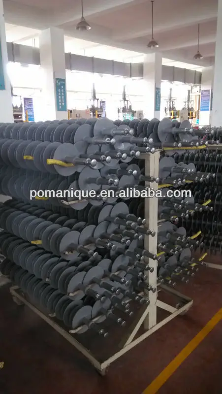 Suspension Composite insulator 33kV High Voltage silicone rubber polymer fiberglass  transmission line high tension