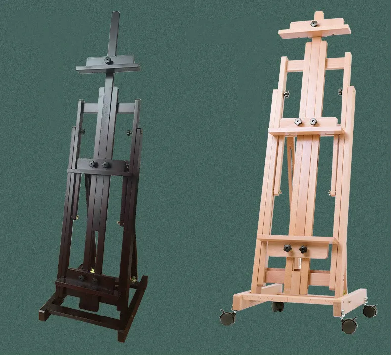 Factory Direct Portable bBeginners Oil Painting Sketch Adjustable Beech Wood Studio Easel