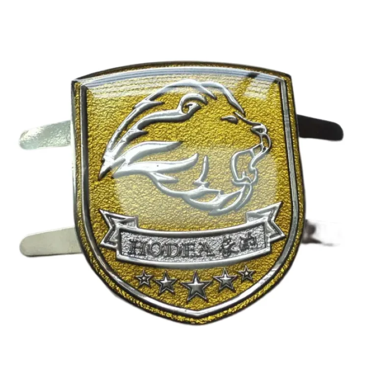 Custom Self Adhesive Car Metal Sticker Metal Labels Free Design 3D Embossed Logo Metal Sticker Labels Motor Vehicle Badge
