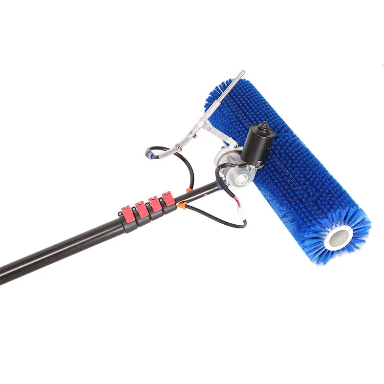 Factory supply solar panel cleaning washing machine automatic brush with double head