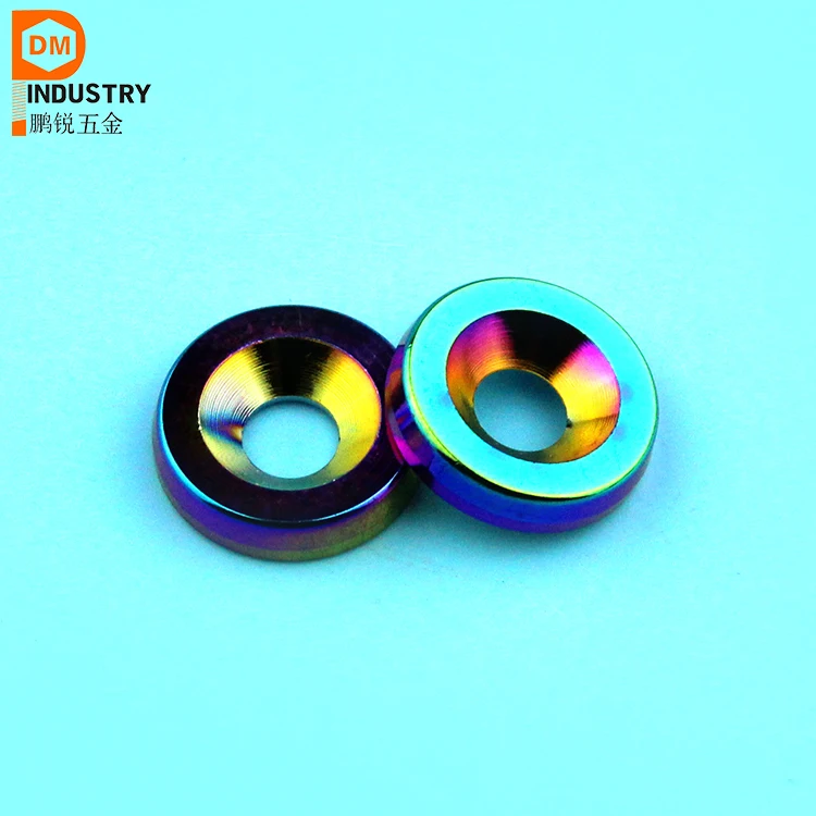 Economical custom design jdm m6 aluminum washers fender washer
