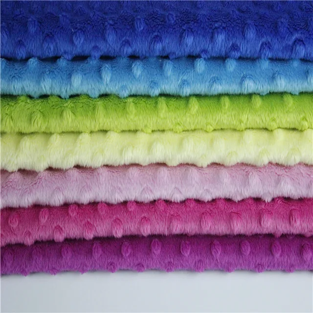 wholesale polyester base micro baby blanket minky plush fabric
