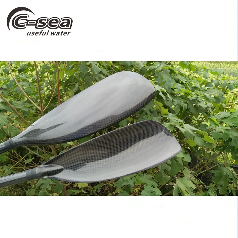 carbon shaft and carbon blade wing paddle for sit in and sit on kayaks