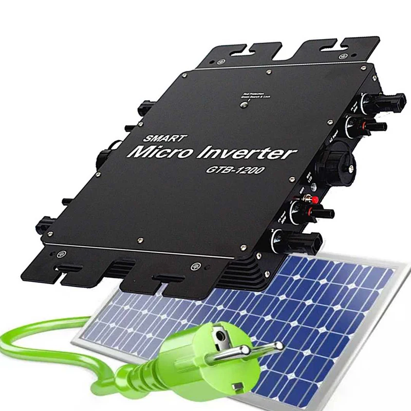 In Stock 110V 220V On-Grid Tie Micro Inverter 1400w 1200W IP65  WIFI Mobile APP Microinverter 1200w Solar Micro Inverter 1200W