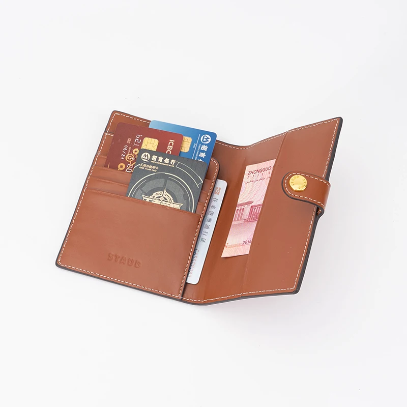 Пользовательские airtag mag роскошный мульти-секьюритовый держатель для карт из искусственной кожи с rfid-блокировкой несколько паспортный кошелек органайзер мужчин