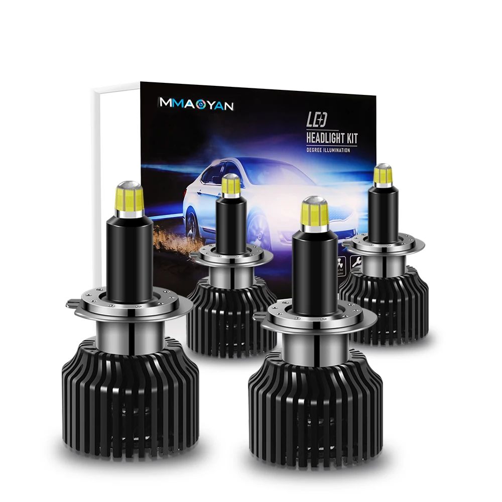  Автоматическая система освещения 360 светодиодные фары 20000lm h3 12v h11 led свет фар 9005 9006 M7 автомобиля H11