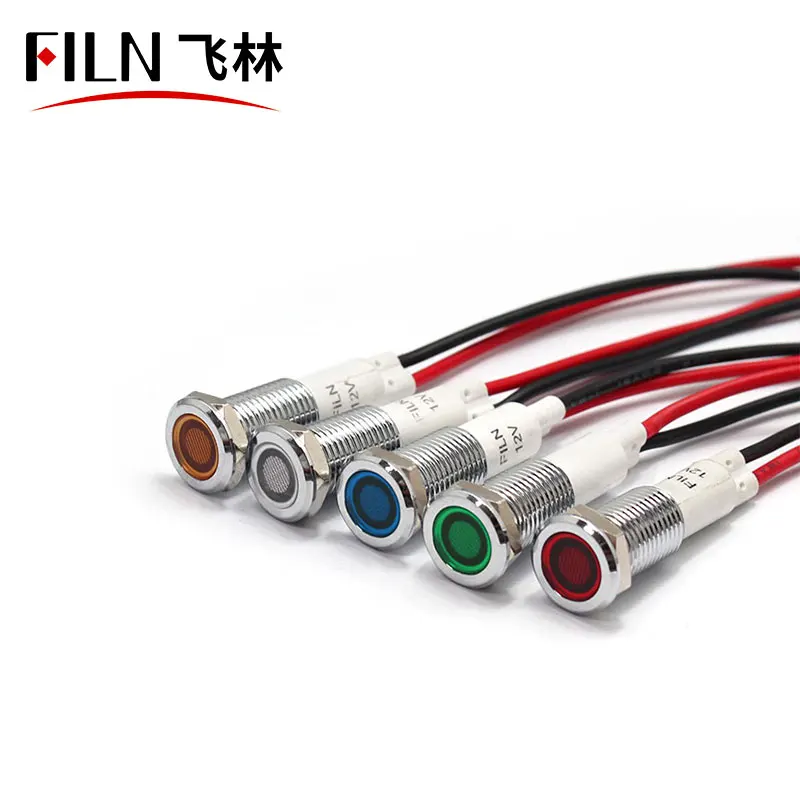 Индикаторы сигнала мотоцикла FILN 10 мм светодиодный индикатор 12 В 24 110
