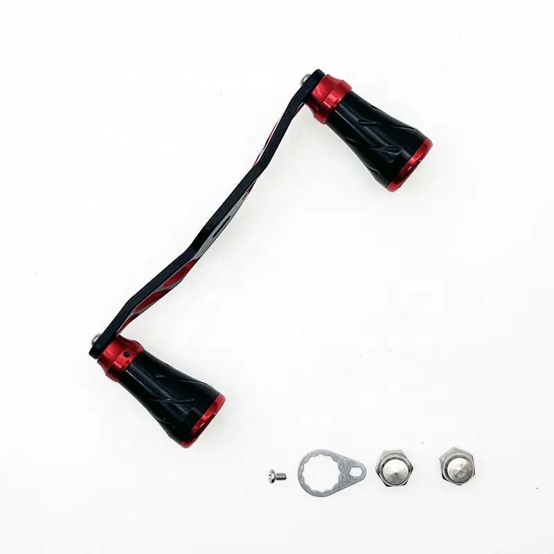 Double Arms Fishing Handle Aviation Aluminum Maded Fishing Reel Handle Replacement Accessory for Waterdrop and Spinning Wheel
