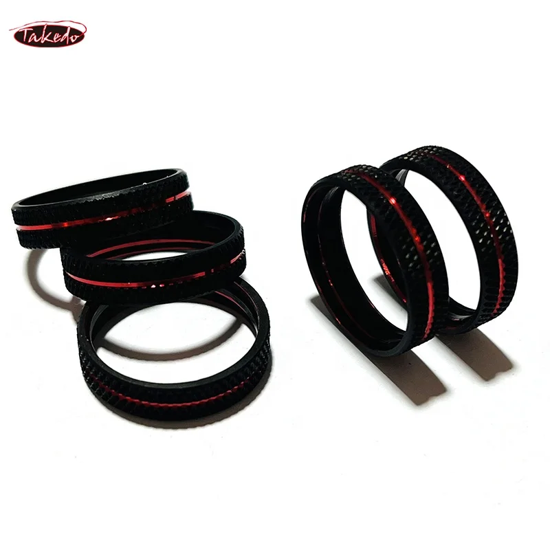 TAKEDO TN81 Reel Seat Ring Repair Aluminum Trim Ring Nut Trim Ring Fishing Rod Winding Check Component Rod Building Accessory