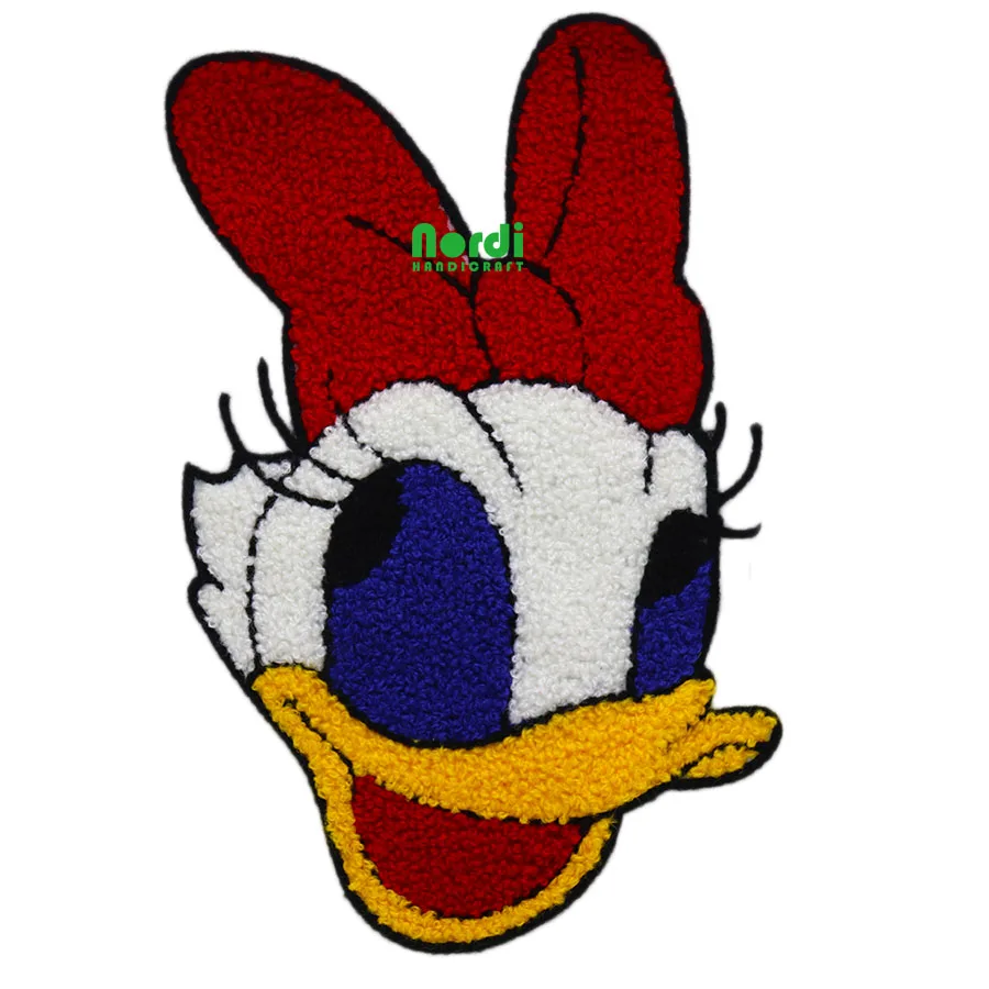 Custom shaped cheap chenille patches iron-on patch for kids clothes