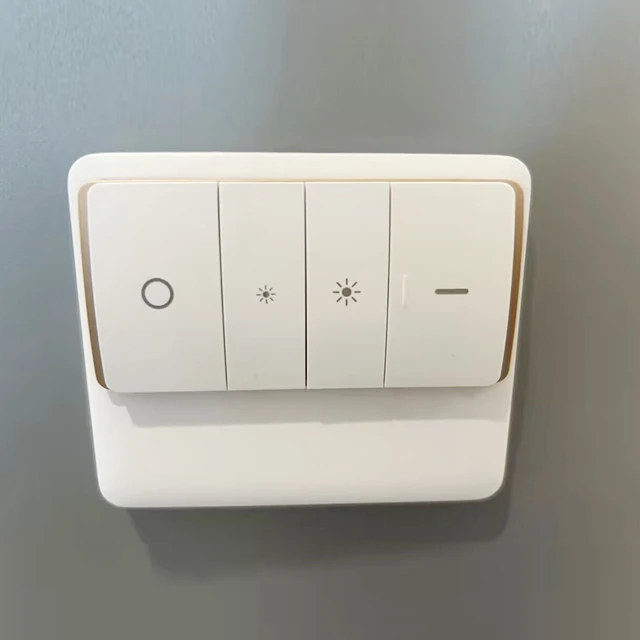Banqcn embedded mounted 2.4GHz RF 3VDC CR2032 battery 30m barrier-free spaces smart home touch zigbee dimmer switch on/off