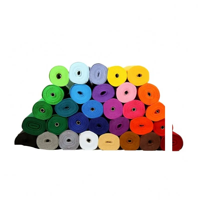 Низкая цена, Высококачественная войлочная ткань, рулон частей, промышленный войлок, полиэстер, Нетканый красочный войлок