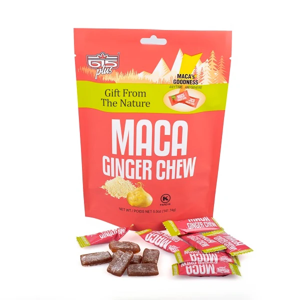 Manufacturer Wholesale 615 Plus MACA Ginger Chew  Indonesia Ginger Soft Candy Sugary Candy with Factory Price