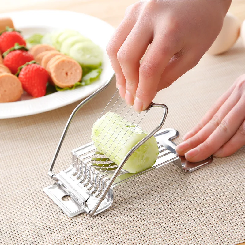 805 stainless steel egg slicers cutters stainless steel handheld cutter slicers egg top cutter