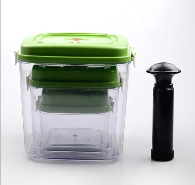 New Style Popular Customized  Plastic Storage Airtight Food Container Storage Vacuum Box With Pump
