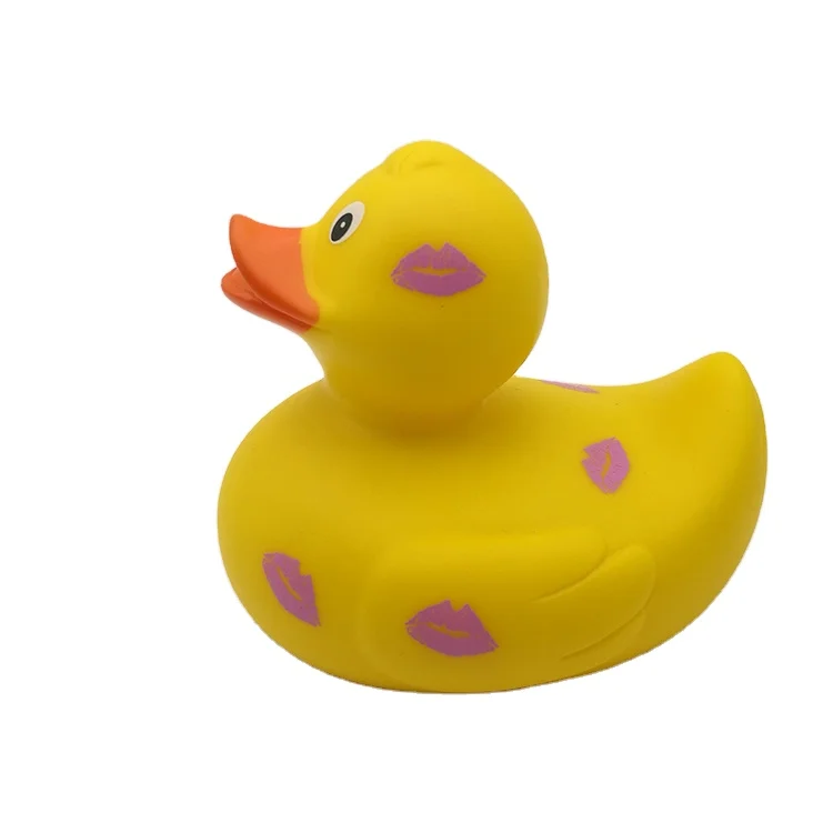 Новый дизайн Белый поцелуй Утка Игрушки для ванны пластиковые игрушки ванной комнаты ребенка