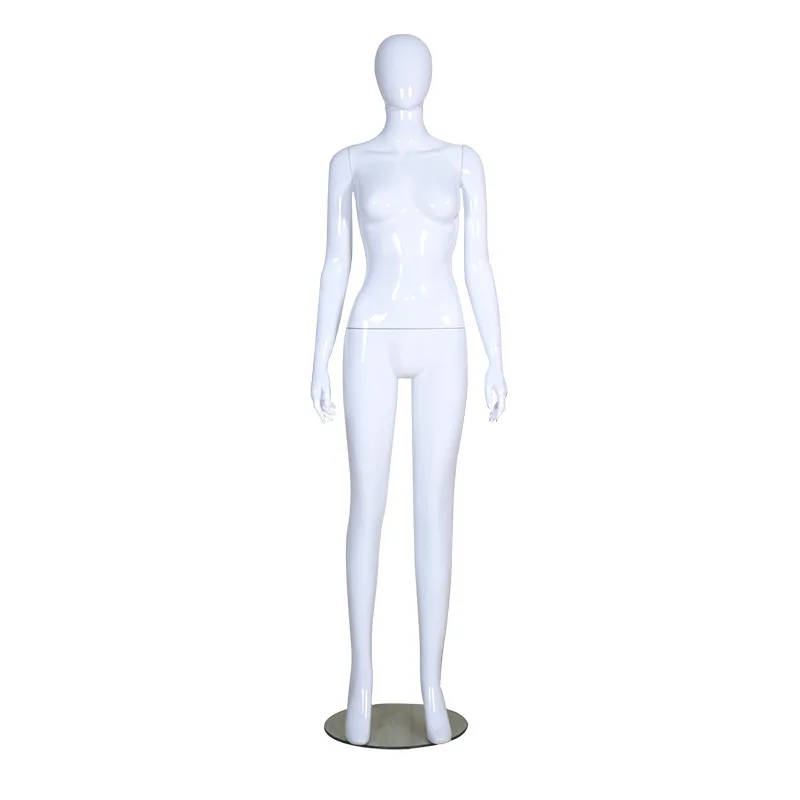 Clothing store model props female bright white full body display frame window women dummy Korean human simulation model frame